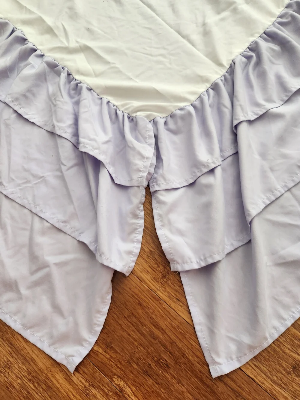 Sweet Jojo Designs Purple Girl Nursery 3 Tiered Ruffled Crib Bed Skirt